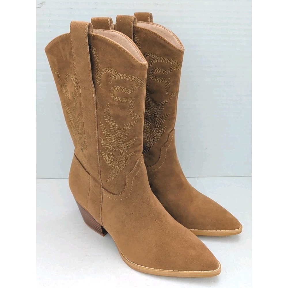 Oasis Society Cowboy Boots Mid-Calf Cowgirl Western Country Rodeo Women's 6.5